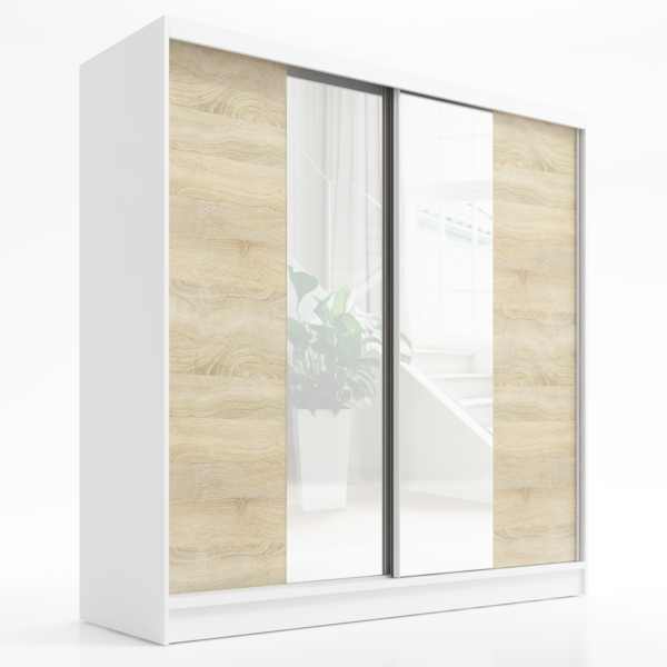 A&J MöbelLand Schwebetürenschrank DUO mit Spiegel
