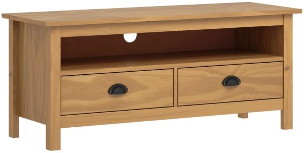 vidaXL TV-Schrank Hill Honigbraun 110x40x47 cm Massivholz Kiefer 288923