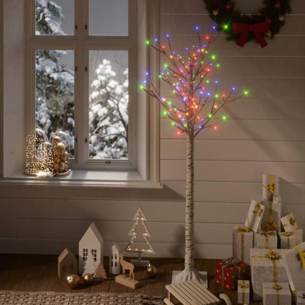 vidaXL Weihnachtsbaum 140 LEDs 1,5 m Bunt Indoor Outdoor 328679