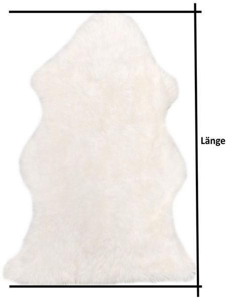 Wohndecke walexo Lammfell Teppich Naturfell Schaffell Dekofell Überwurf, walexo