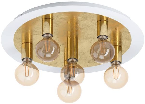 Eglo 97493 LED Deckenleuchte PASSANO weiß, gold Ø55cm H:22cm