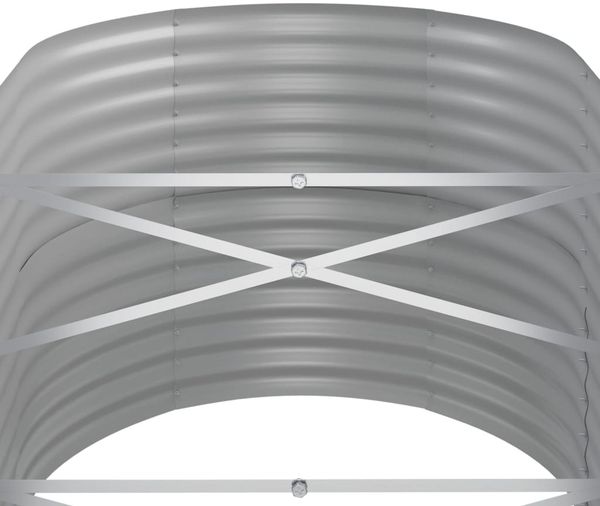 vidaXL Hochbeet Verzinkter Stahl 152x80x68 cm Grau 318949 Bild 5