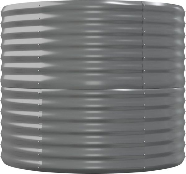 vidaXL Hochbeet Verzinkter Stahl 152x80x68 cm Grau 318949 Bild 4