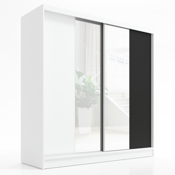 A&J MöbelLand Schwebetürenschrank DUO mit Spiegel