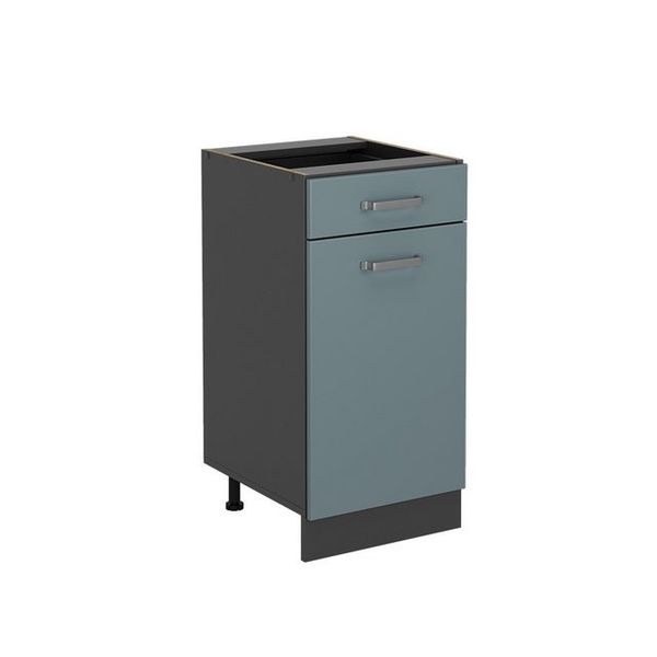 Küchenunterschrank R-Line Blau-Grau 40 cm ohne Arbeitsplatte Vicco Bild 4