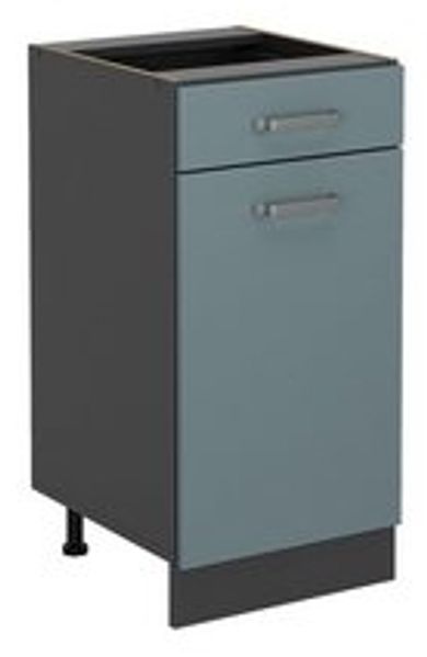 Küchenunterschrank R-Line Blau-Grau 40 cm ohne Arbeitsplatte Vicco Bild 6