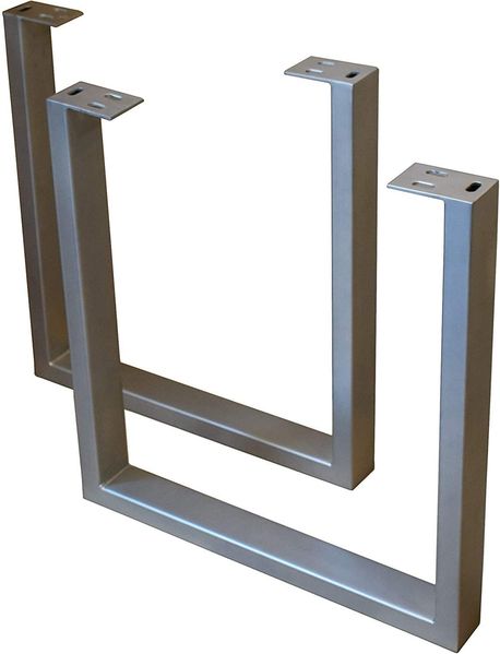 Baumkante Schreibtisch massiv Akazie natur 140x80 silber PALMA 70330542 Bild 3