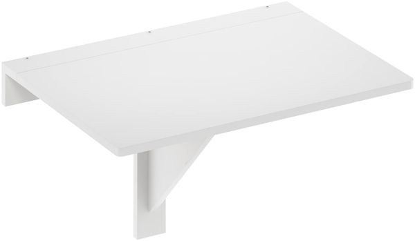 Furinno Hermite Klapptisch zur Wandmontage, Holz, Weiß, one Size