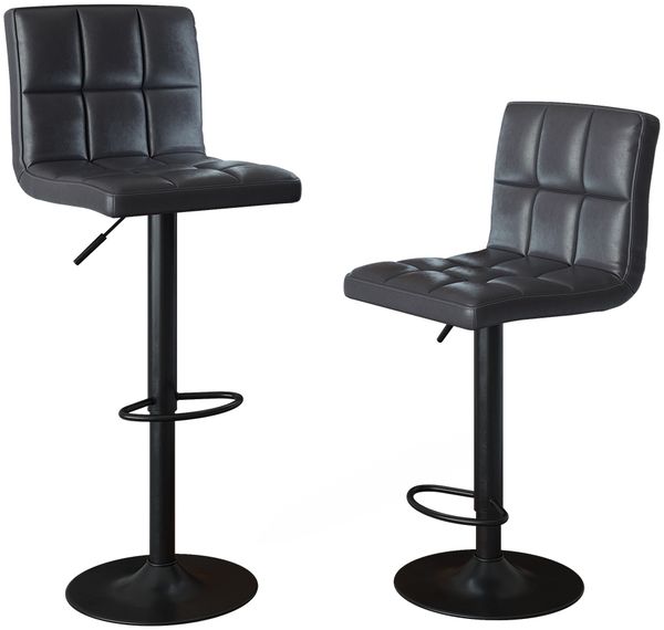 Barhocker 2er Set Sena Grau/Schwarz 42 x 94 cm Vicco Bild 6