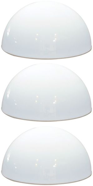 3er Set LED Solarleuchten im Halbkugel Design, Durchmesser 20 cm