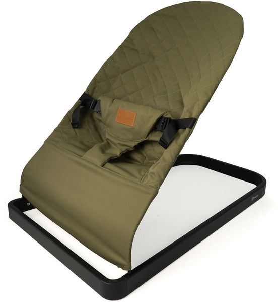 BabyGO Comfort Bouncer Wippe Babywippe bis 9 kg khaki