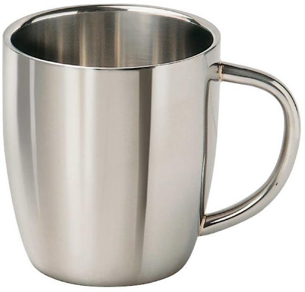 Cappuccino-Tasse „Luigi“ 0,3l Edelstahl doppelwandig thermoisoliert