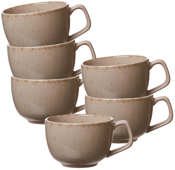 Ritzenhoff & Breker Casa Kaffeetasse 200 ml 6er Set grau