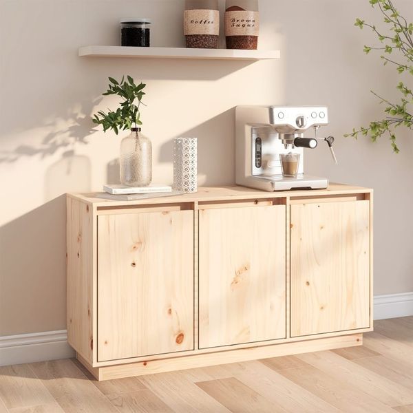 vidaXL Sideboard 111x34x60 cm Massivholz Kiefer 813809