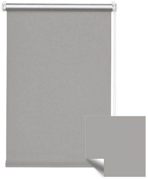 Verdunklungsrollo Klemmfix Tenebra Verdunkelungsrollo-Thermorollo, 35 x 160 cm, grau, Victoria M, blickdicht, ohne Bohren, in Führungsschienen, Klemmfix, Thermo – Isolierung, Mit Magnet