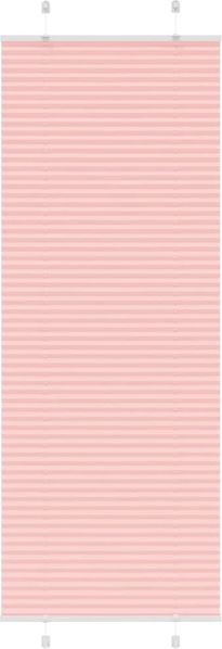 vidaXL Plissee Rosa 75x200 cm Stoffbreite 74,4 cm Polyester 4015461