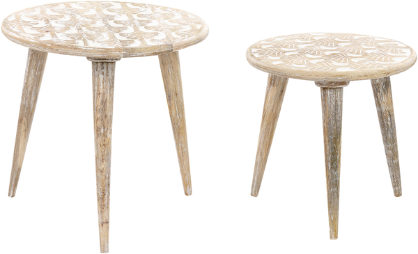 Tisch Set HURSI Heller Holzfarbton