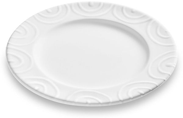 Gmundner Keramik Weiß geflammt, Dessertteller Gourmet ø18Cm