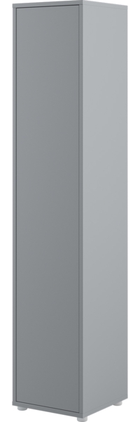 MEBLINI Schrank für Schrankbett Bed Concept - Hochschrank mit Regalen - BC-21 - Grau Matt