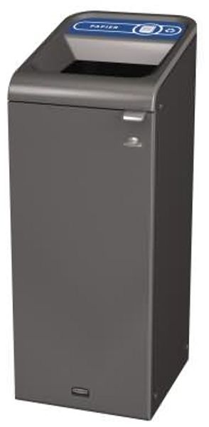 Rubbermaid Recyclingstation 2154767 57l Behältereinheit Papier grau/bl