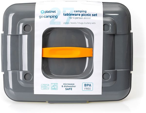 Platinet Kompakt Geschirrset für Camping und Wohnmobil Bild 2