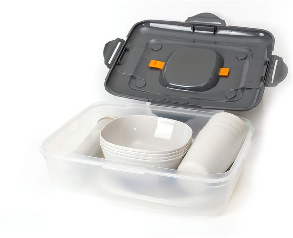 Platinet Kompakt Geschirrset für Camping und Wohnmobil Bild 4