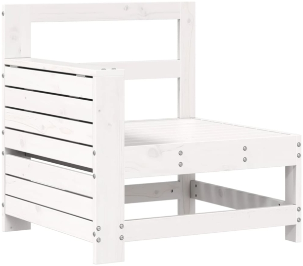 vidaXL 7-tlg. Garten-Sofagarnitur Weiß Massivholz Kiefer 3250969 Bild 5