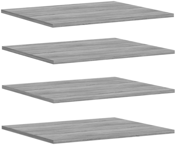 vidaXL Wandregale 4 Stk. Grau Sonoma 60x50x1,5 cm Holzwerkstoff 838251