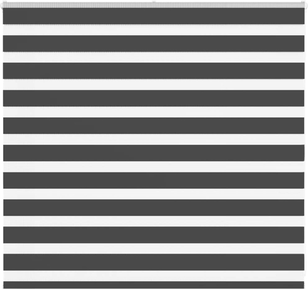 vidaXL Zebrarollo Schwarz 155x100 cm Stoffbreite 150,9 cm Polyester 4014220 Bild 1