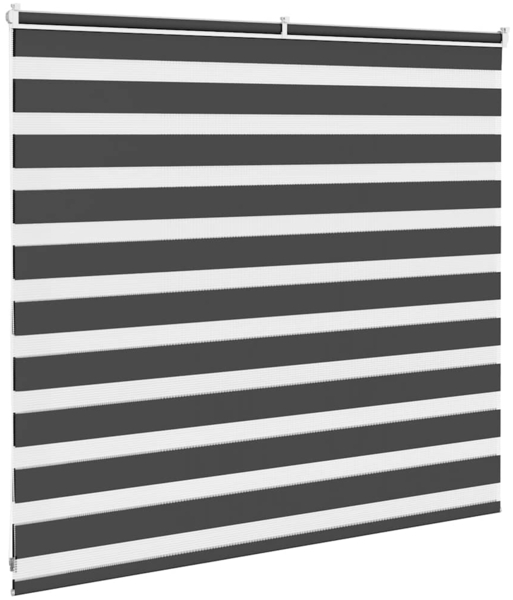 vidaXL Zebrarollo Schwarz 155x100 cm Stoffbreite 150,9 cm Polyester 4014220 Bild 3