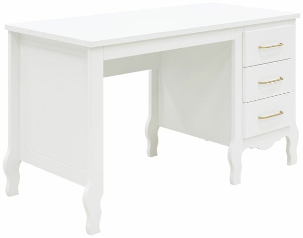 Bopita Elena Schreibtisch - Weiß Weiß - Material: MDF - Babypark. de