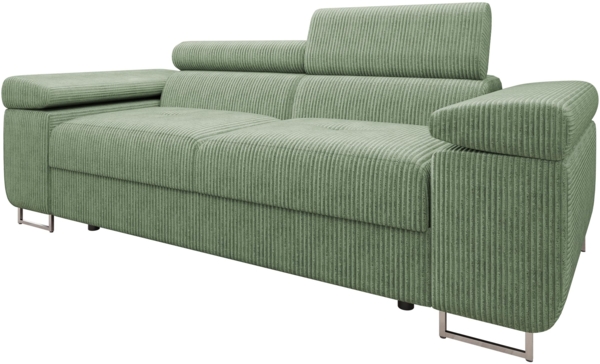 Sofa Torezio Cord II mit Einstellbare Kopfstützen (Poso 47)