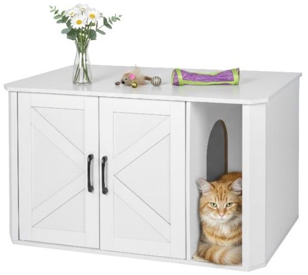Relaxdays Katzenschrank für Katzenklo