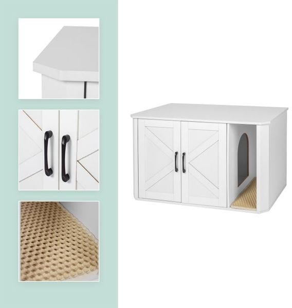 Relaxdays Katzenschrank für Katzenklo Bild 7