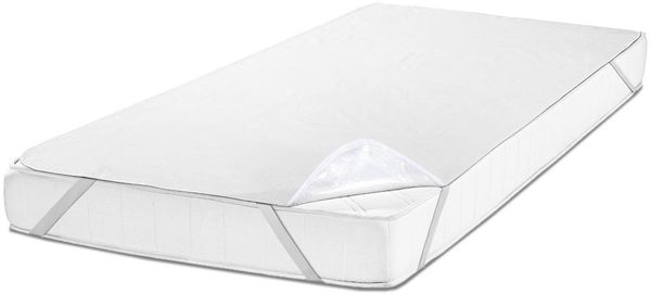 Setex wasserdichter Molton Matratzenschutz Fixspann 200 x 200 cm, Matratzenschoner aus 100% Baumwolle in weiß