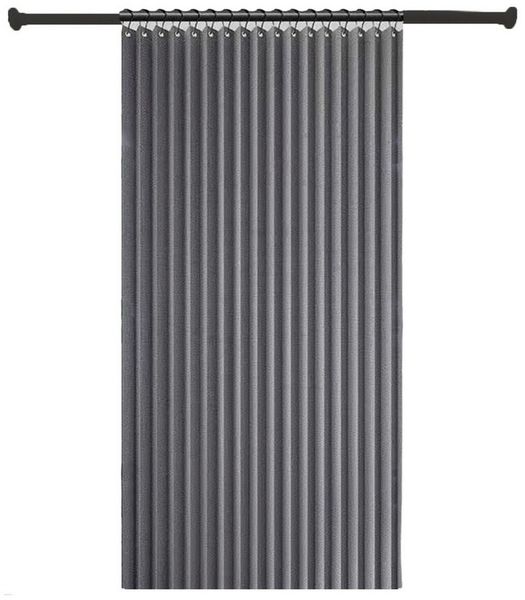 Agger Duschvorhang Wasserdichter Magnet-Falt-Duschvorhang, Verdickter Leinenoptik-Vorhang Breite 100 cm (1-tlg), Ideal für Badezimmer, Türrahmen, Schlafzimmer und als Raumteiler