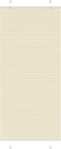 vidaXL Plissee Creme 85x200 cm Stoffbreite 84,4 cm Polyester 4015310