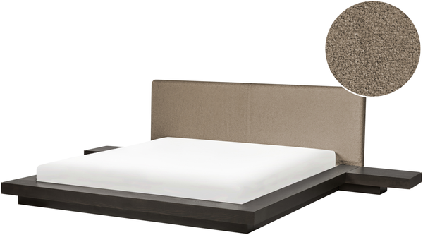Wasserbett Bouclé ZEN 180x200 cm Dunkle Esche