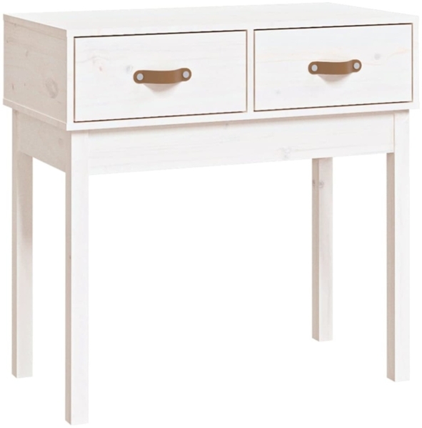 vidaXL Konsolentisch Weiß 76,5x40x75 cm Massivholz Kiefer 821750 Bild 9