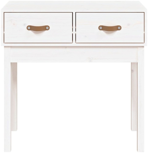 vidaXL Konsolentisch Weiß 76,5x40x75 cm Massivholz Kiefer 821750 Bild 3