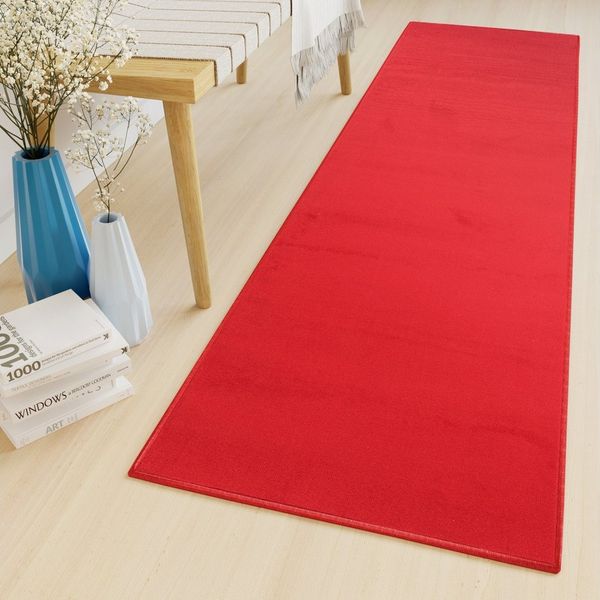 Tapiso Läufer LUXURY, rechteckig, Höhe: 8 mm, Flur Meterware Korridor Küche Flur Kurzflor