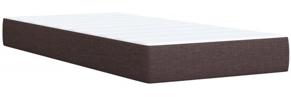 vidaXL Boxspringbett mit Matratze Dunkelbraun 100x200 cm Stoff 3292695 Bild 10