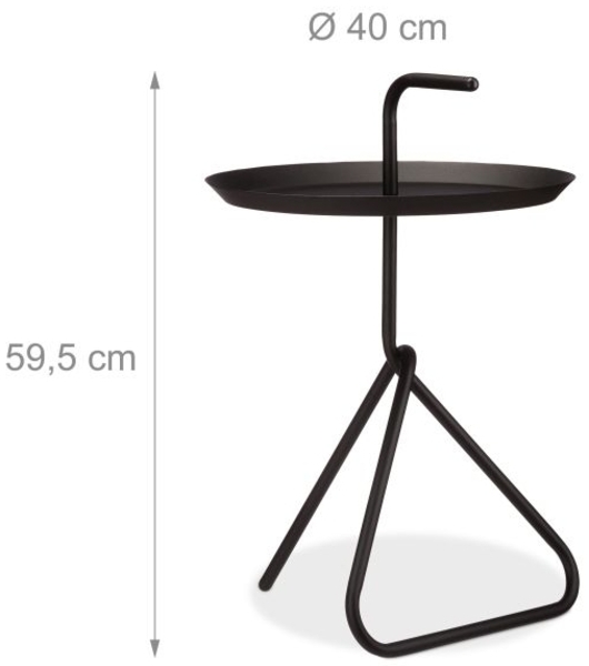 Beistelltisch Metall mit Griff Bild 4