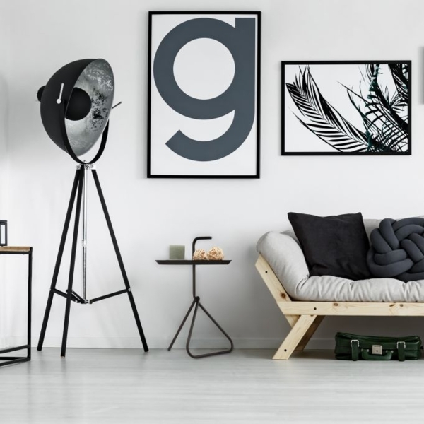 Beistelltisch Metall mit Griff Bild 5