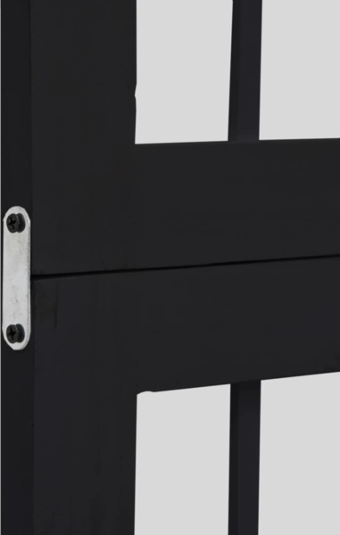 vidaXL 6-tlg. Paravent Schwarz Massivholz Paulownia 358778 Bild 5