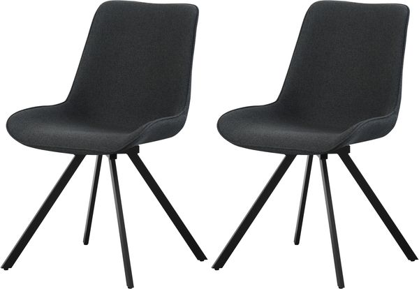 Stuhl (B/H/T): 52 x 85 x 61 cm in Anthrazit