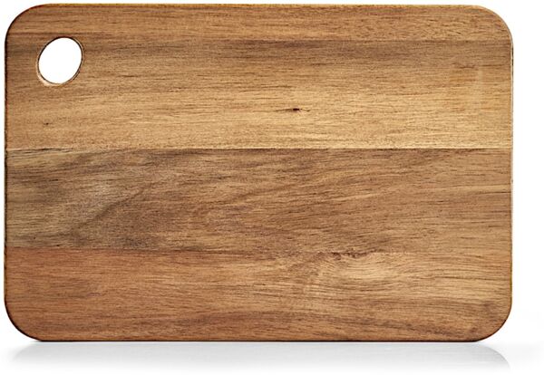 ZELLER 25516 Schneidebrett aus Akazienholz, geölt, ca. 37 x 25 x 2 cm