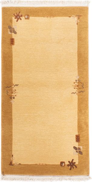 Nepal Teppich - Royal - 144 x 73 cm - beige