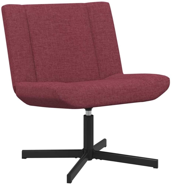 vidaXL Drehstuhl Weinrot 63 x 75 x 76 cm Stoff 42007328