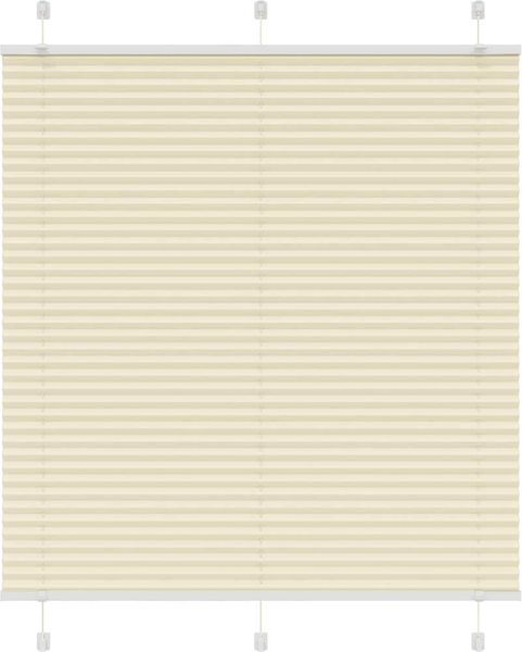 vidaXL Plissee Creme 115x150 cm Stoffbreite 114,4 cm Polyester 4015299